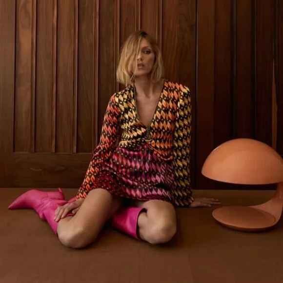 Zara Geometric Print Dress - NWT - Picture 2 of 9